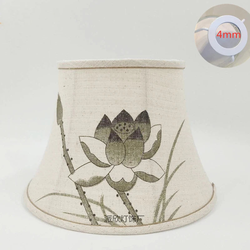 abat-jour-chinois-paysage-lotus-coquillage