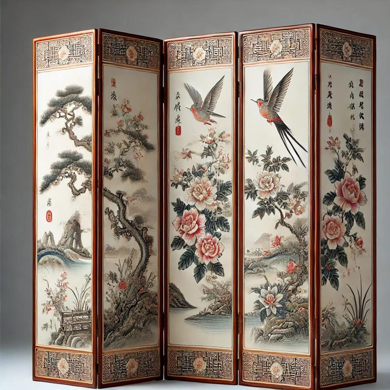paravent-chinois-soie