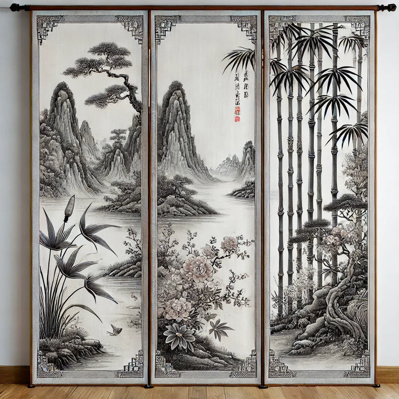 rideau-panneau-chinois