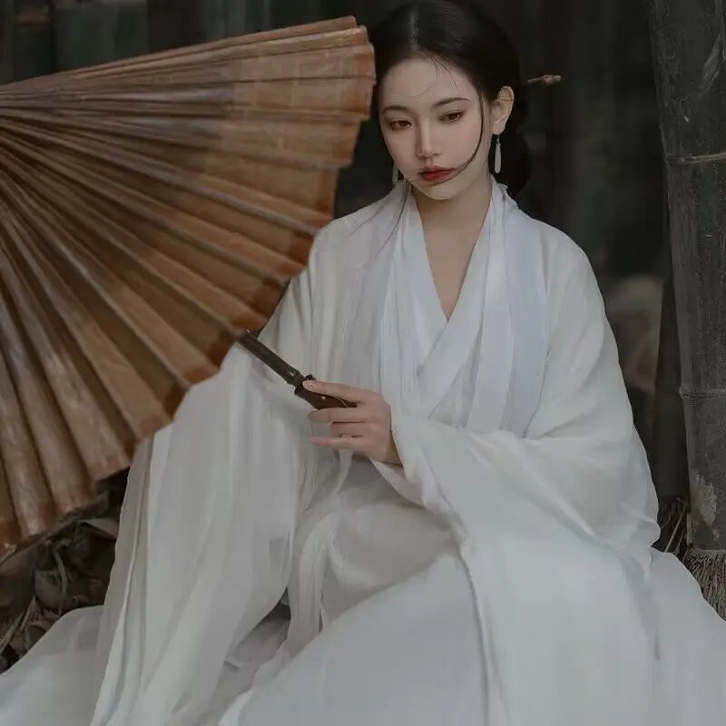 Robe Chinoise Blanche Femme