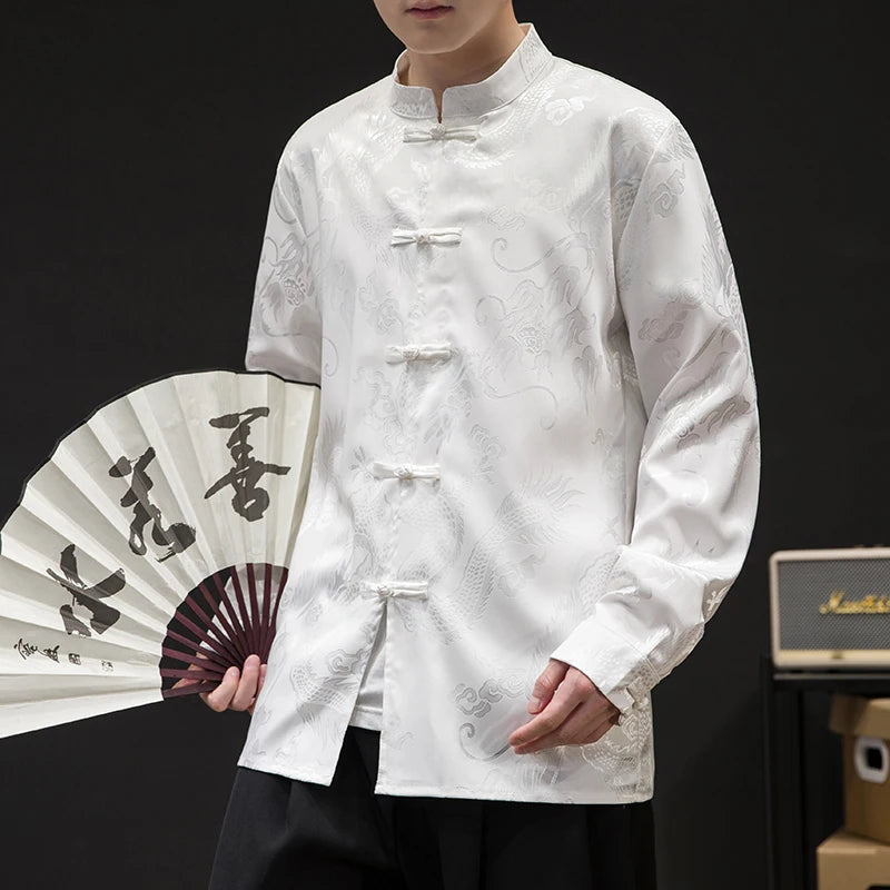 chemises-chinoises-hommes-soie-col-tang
