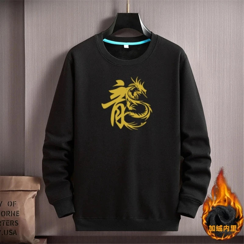 pull-chinois-homme-hiver-fleece-dragon
