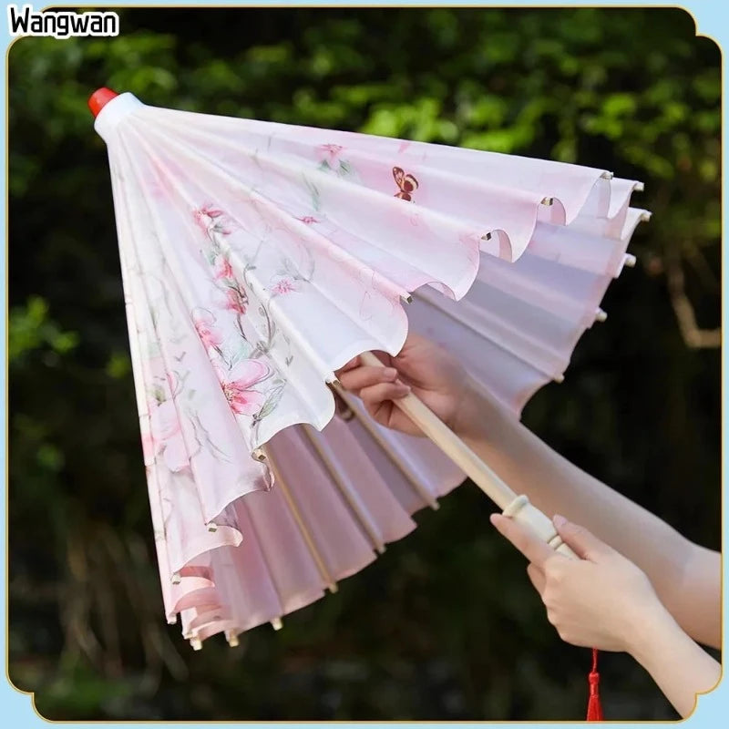 ombrelle-chinoise-soie-rose-fleurs