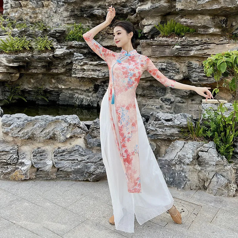 tenue-chinoise-robe-fluide-fente