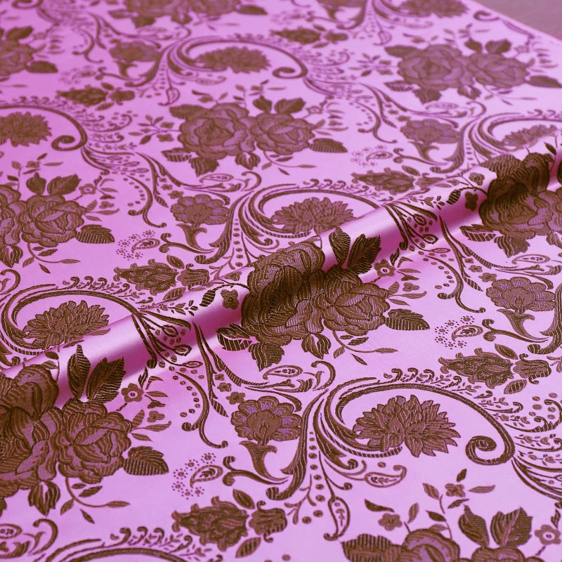 tissu-chinois-brocart-jacquard-fleurs
