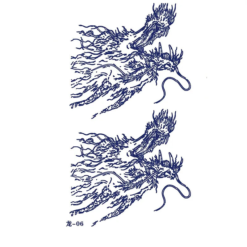 tatouage-dragon-chinois-noir-et-blanc