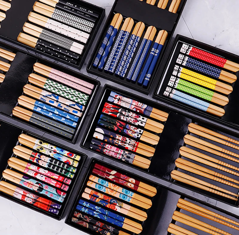 baguettes-chinoises-cinq-paires-bambou