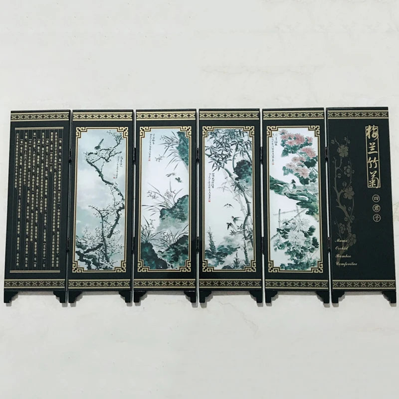 paravent-chinois-fleurs-bambou