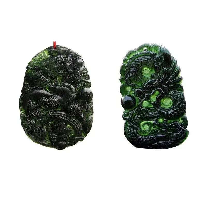collier-chinois-jade-noir-vert-dragon