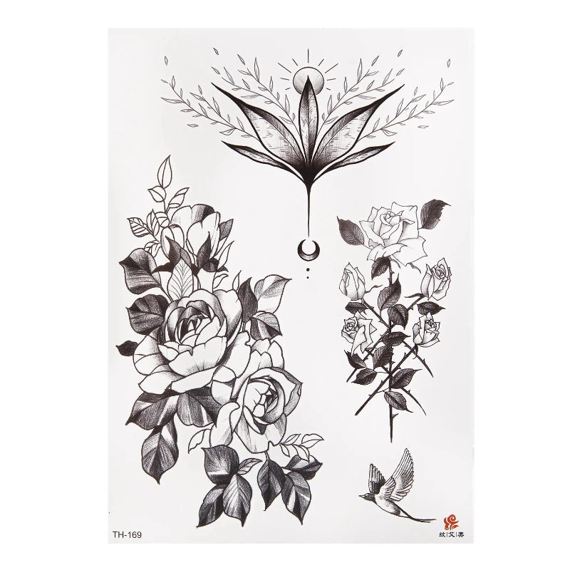 tatouage-chinois-motif-floral