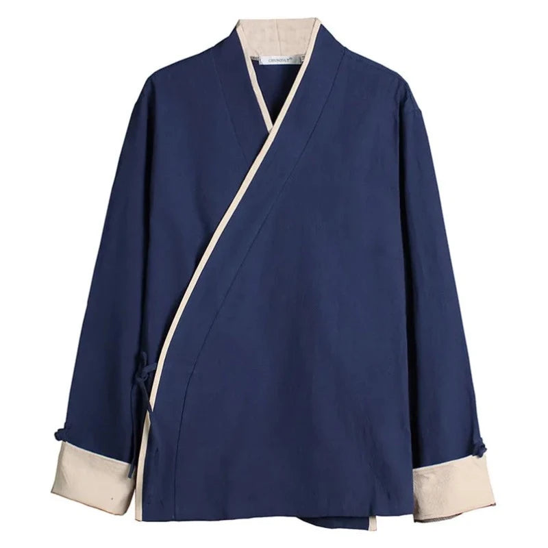 chemises-chinoises-hommes-lacets-gilet-fin