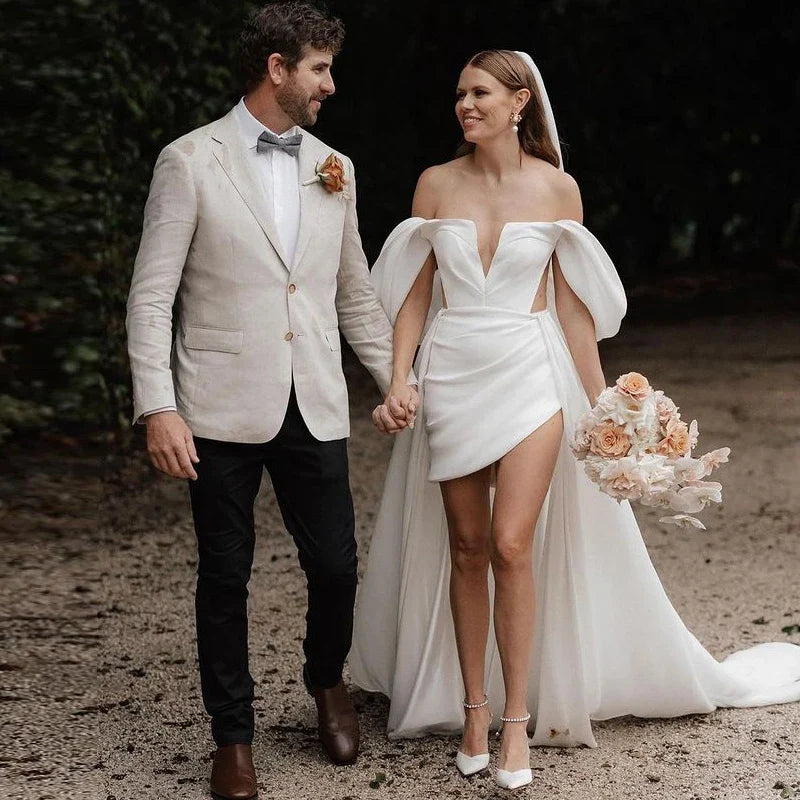 robe-mariee-asymetrique-courte