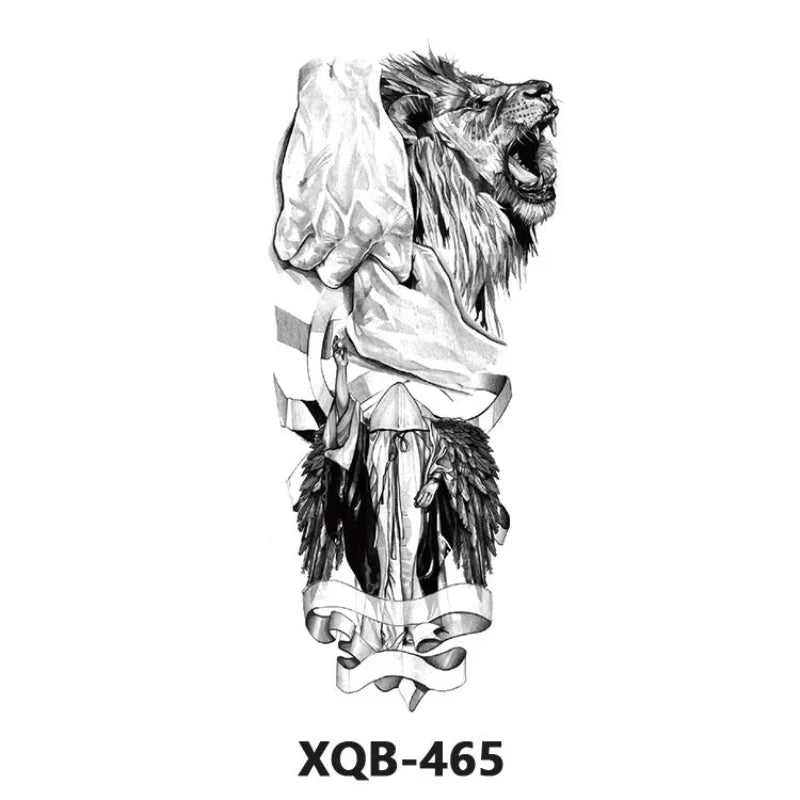 tatouage-dragon-chinois-noir-et-blanc