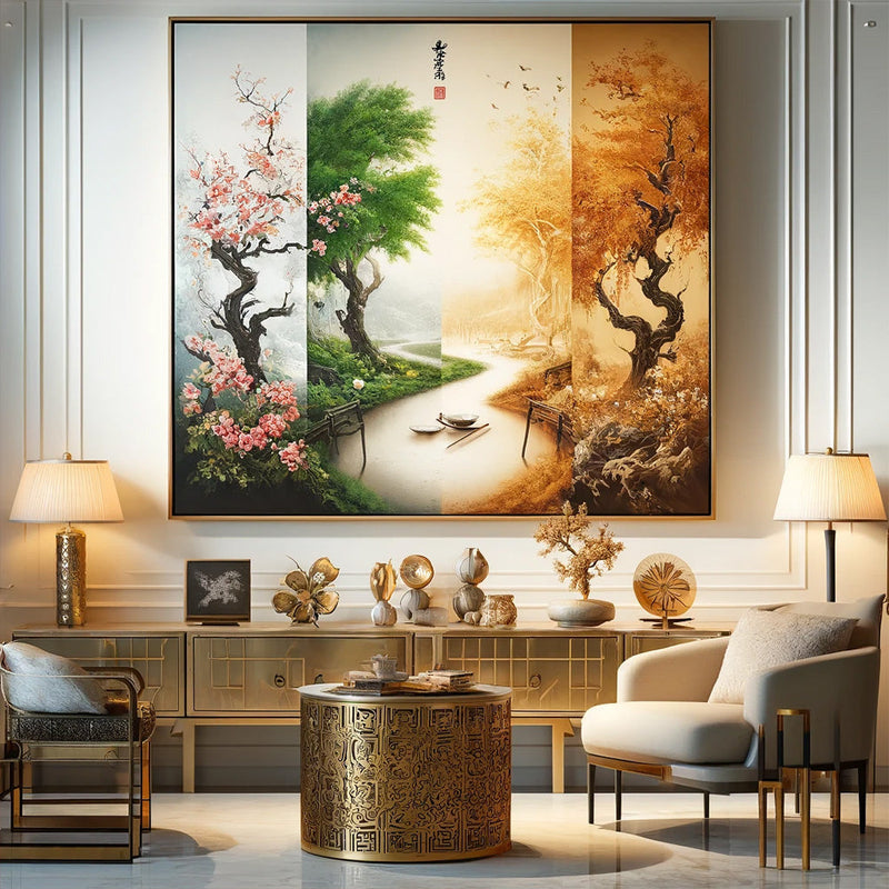 Tableau 4 Saisons Chinois