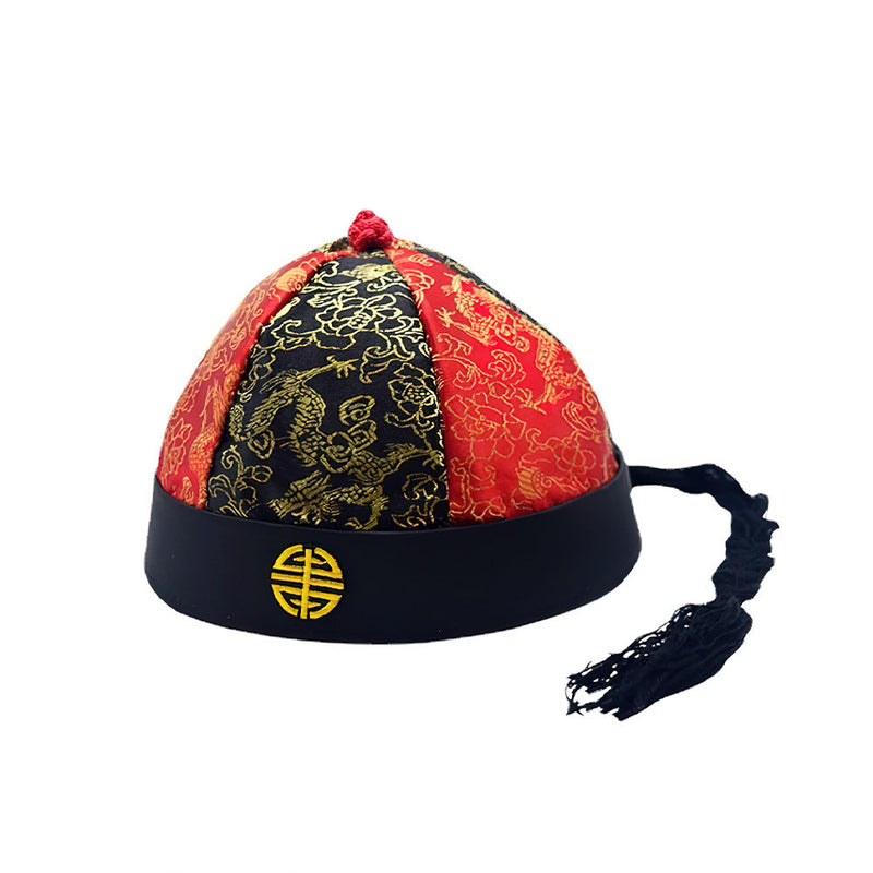 chapeau-chinois-rouge-et-noir