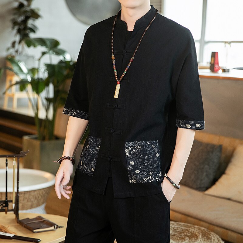 chemise-homme-bouton-chinois
