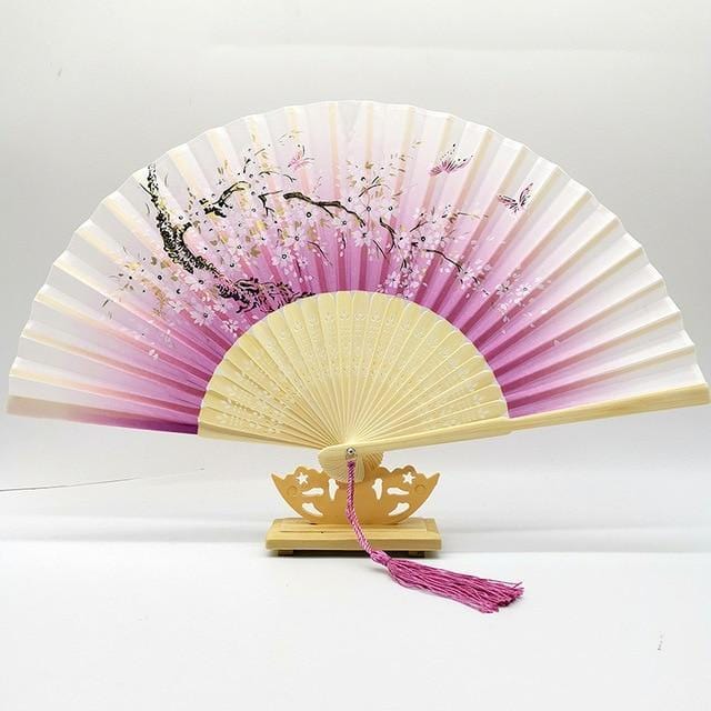eventail-chinois-branche-de-cerisier-en-fleurs