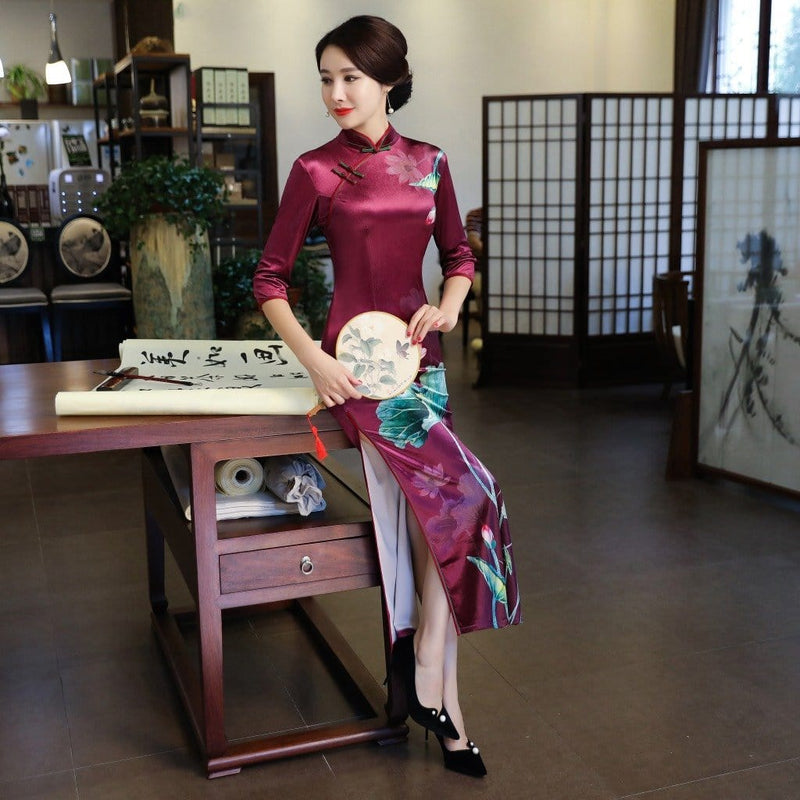 robe-chinoise-reflets-bordeaux