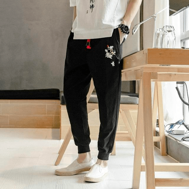 pantalon-chinois-fleurs