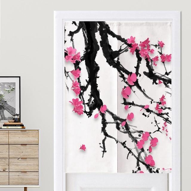rideaux-chinois-fleurs-roses
