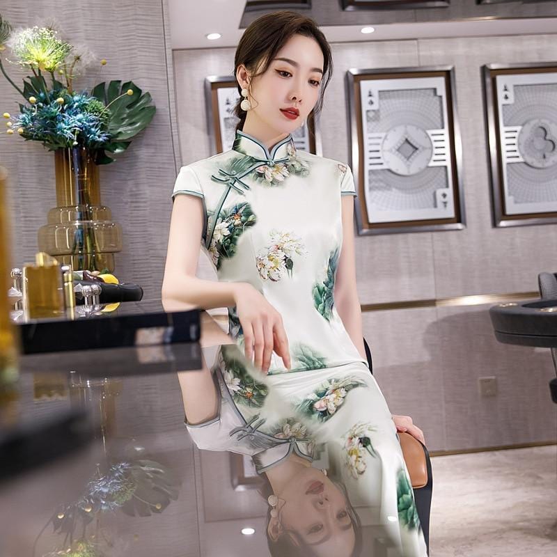 robe-chinoise-motif-floral