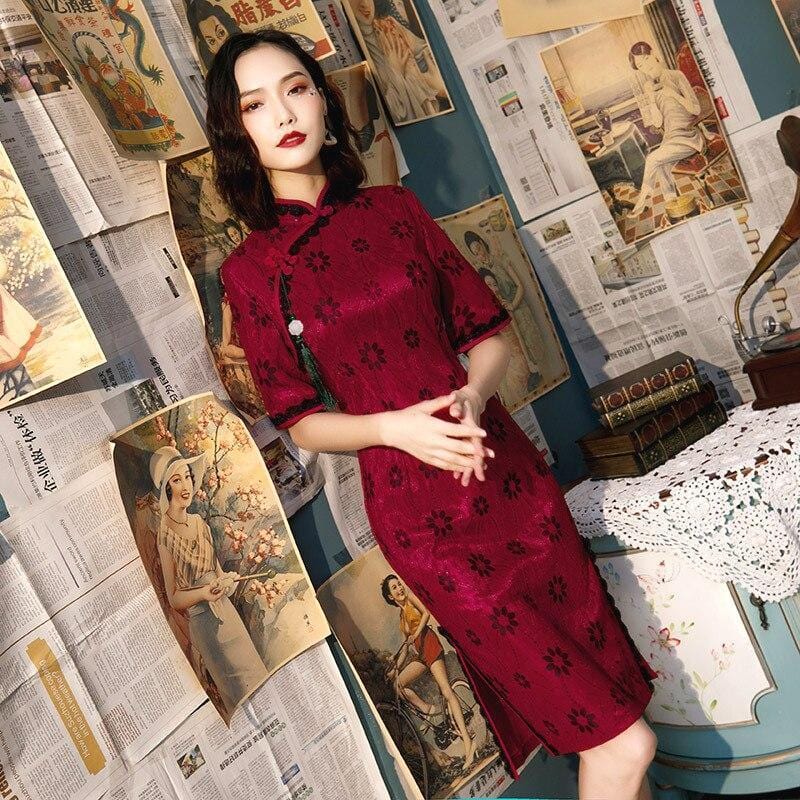 robe-chinoise-bordeaux