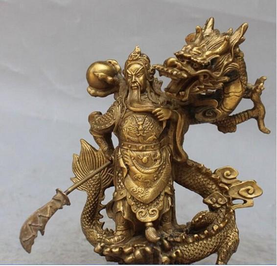 statue-chinoise-guerrier-dragon