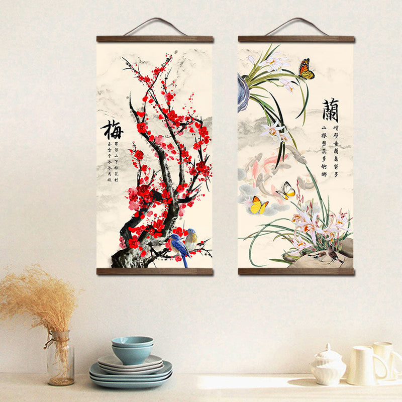 Tableau Fleurs Chinois