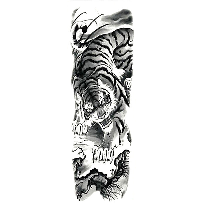 tatouage-tigre-chinois-tribal