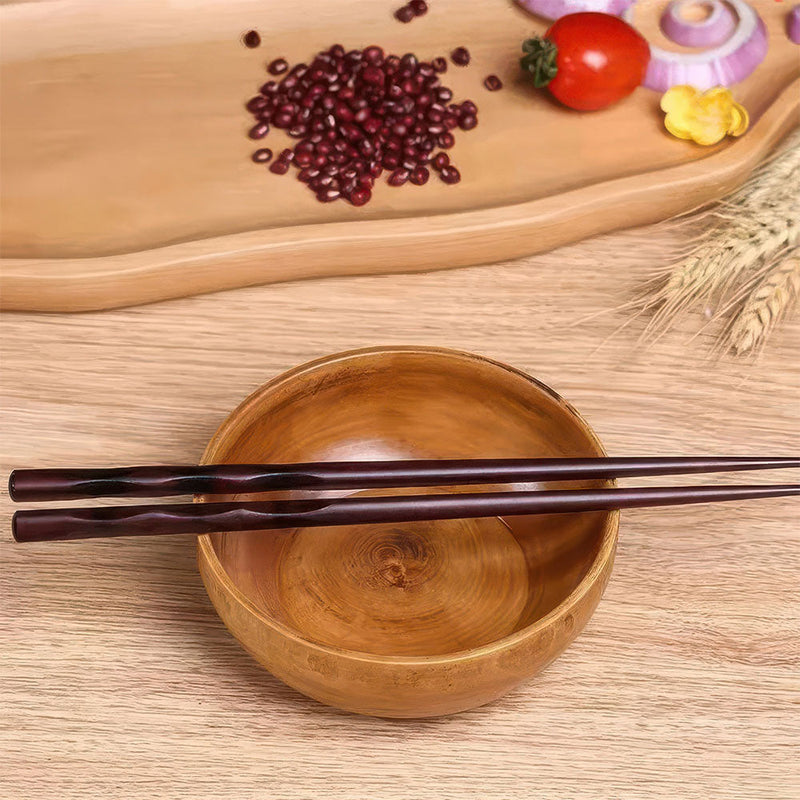 Baguettes Chinoises Bambou Foncé