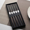 Baguettes Chinoises Dessins Poissons Noires