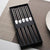 Baguettes Chinoises Dessins Poissons Noires