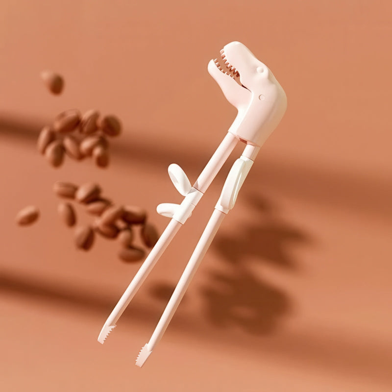 Baguettes Chinoises Pour Bébé Dinosaure Rose