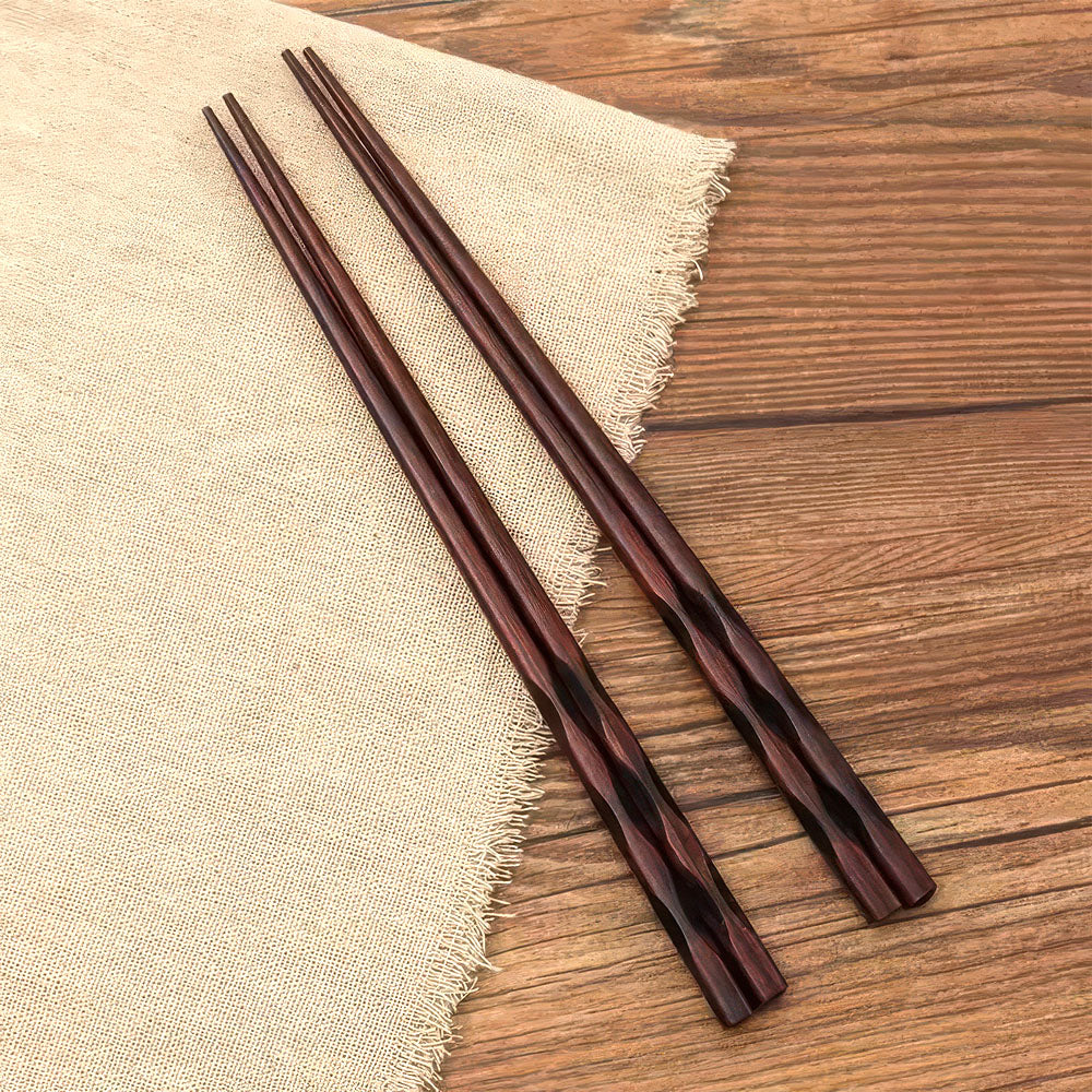 Baguettes Chinoises Bambou Foncé