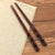 Baguettes Chinoises Bambou Foncé