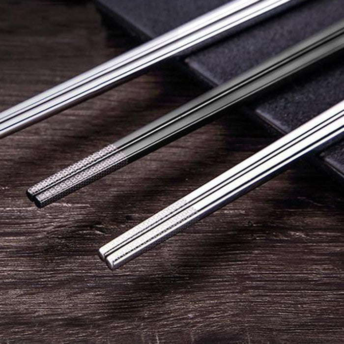 Baguettes Chinoises Inox Argent