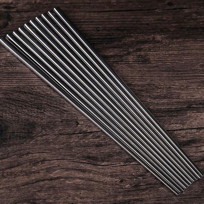 Baguettes Chinoises En Acier (5 Paires)