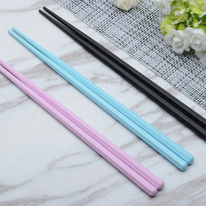 Baguettes Chinoises Bleues Avec Boite