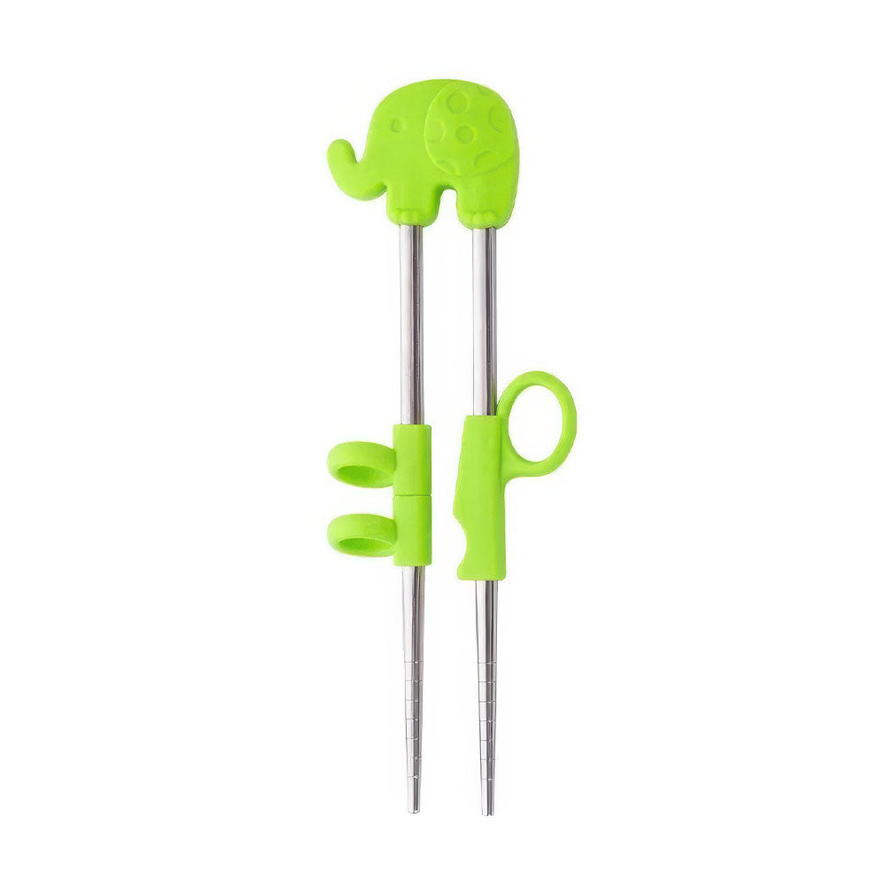 Baguettes Chinoises Pour Bébé Éléphant Vert