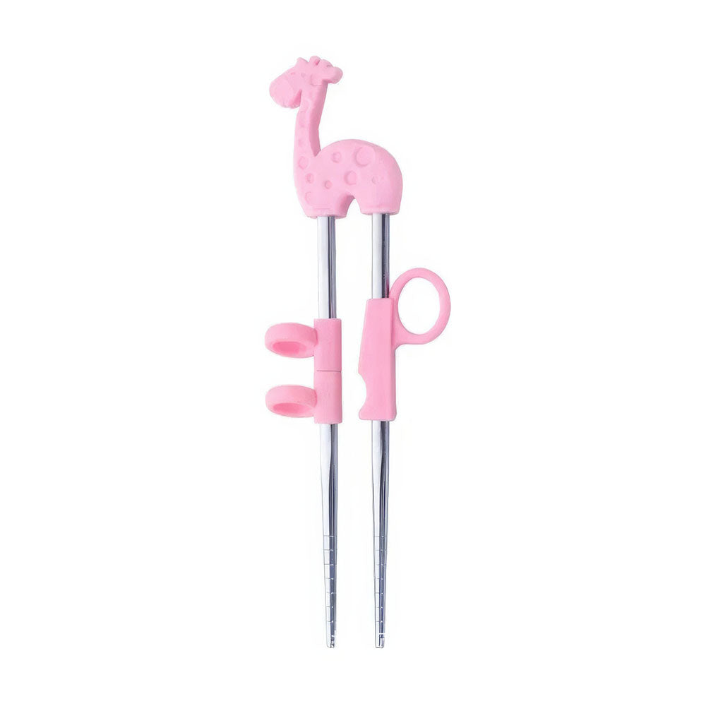 Baguettes Chinoises Pour Bébé Girafe Rose