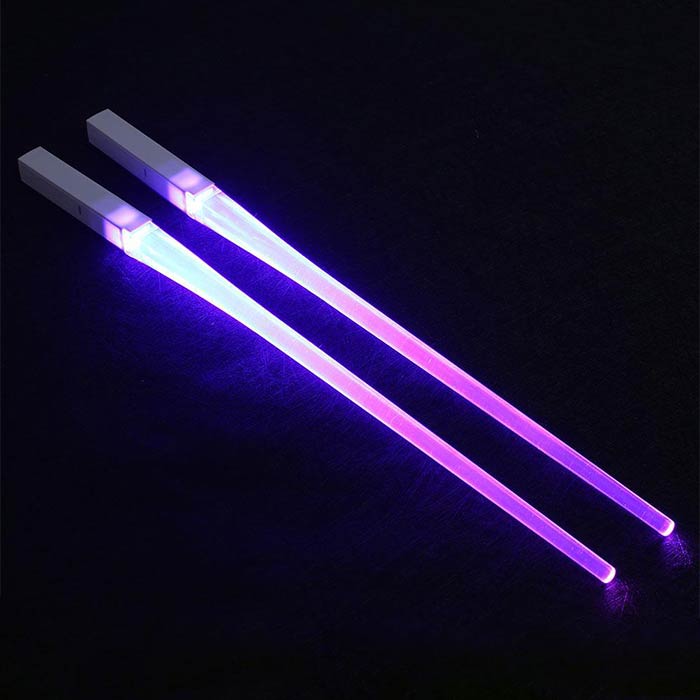 Baguettes Chinoises Lumineuses Violettes