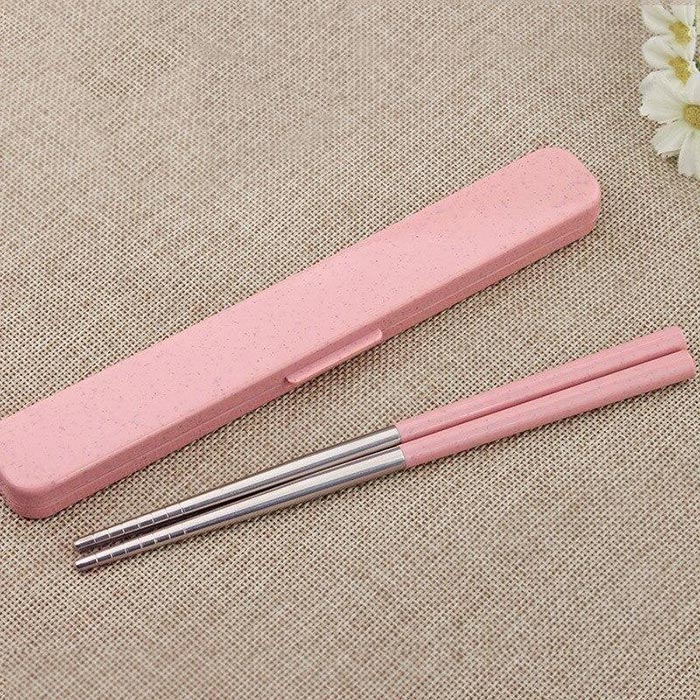 Baguettes Chinoises Portables Roses