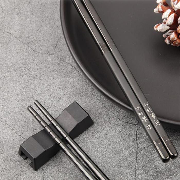 Baguettes Chinoises De Qualité Noires