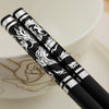 Baguettes Chinoises Dragon en Argent