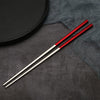 Baguette Chinoises Style Japonaises Rouges et Argent