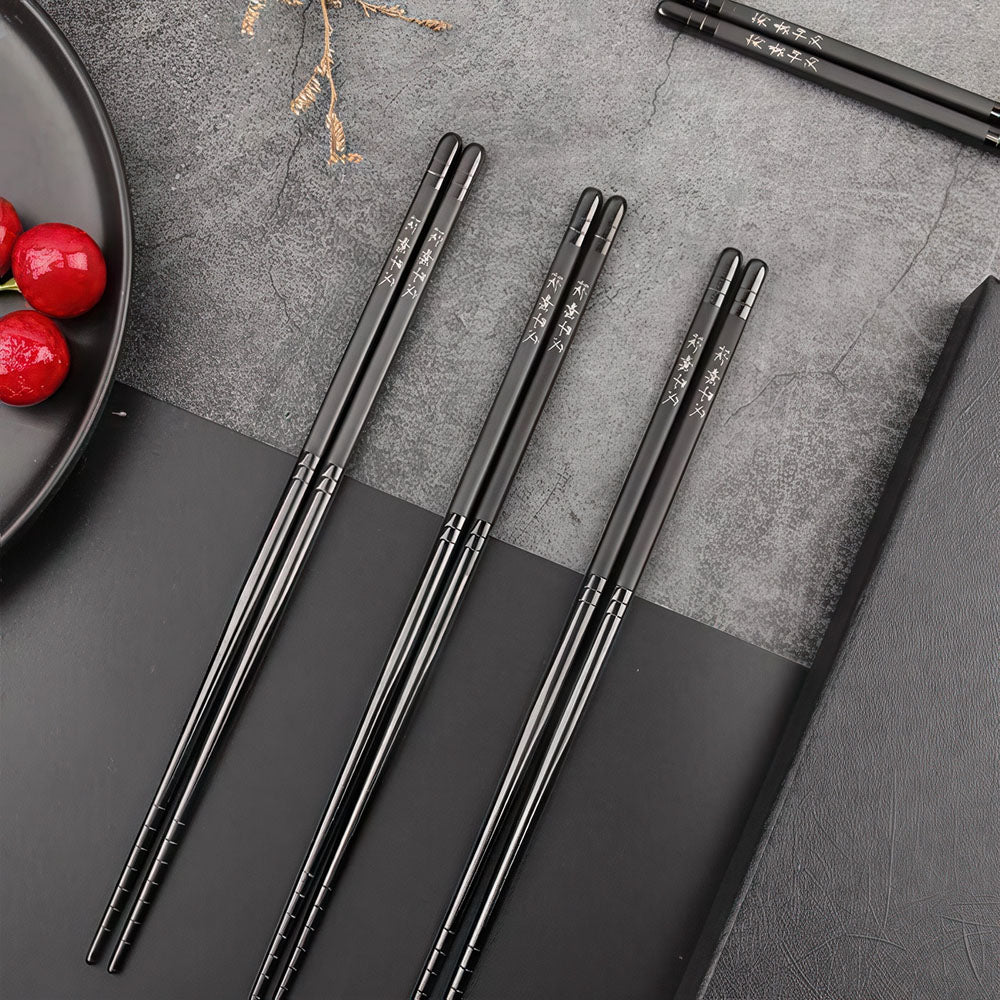 Baguettes Chinoises De Qualité Noires