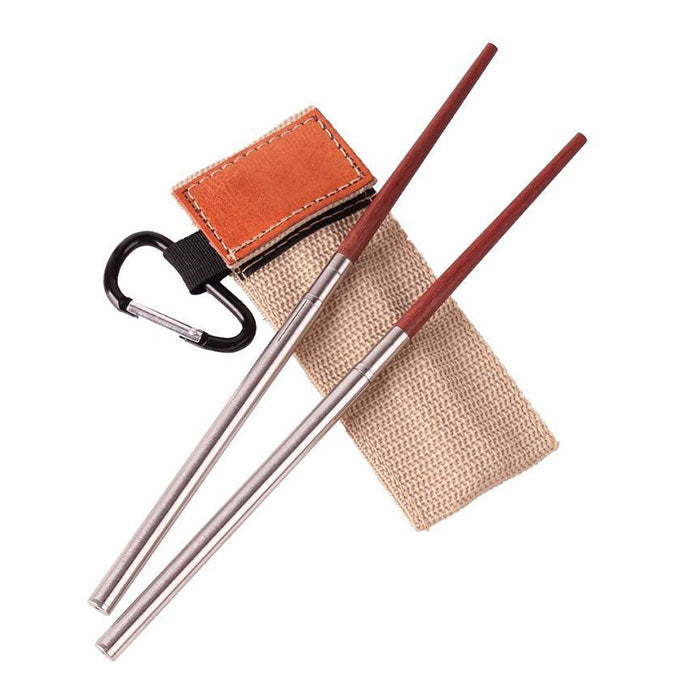 Baguettes Chinoises Pliables Avec Pochette