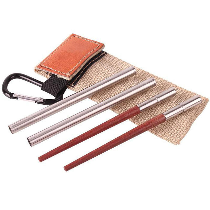 Baguettes Chinoises Pliables Avec Pochette
