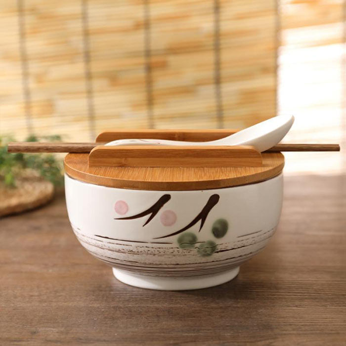 Bol Soupe Chinoise Avec Couvercle
