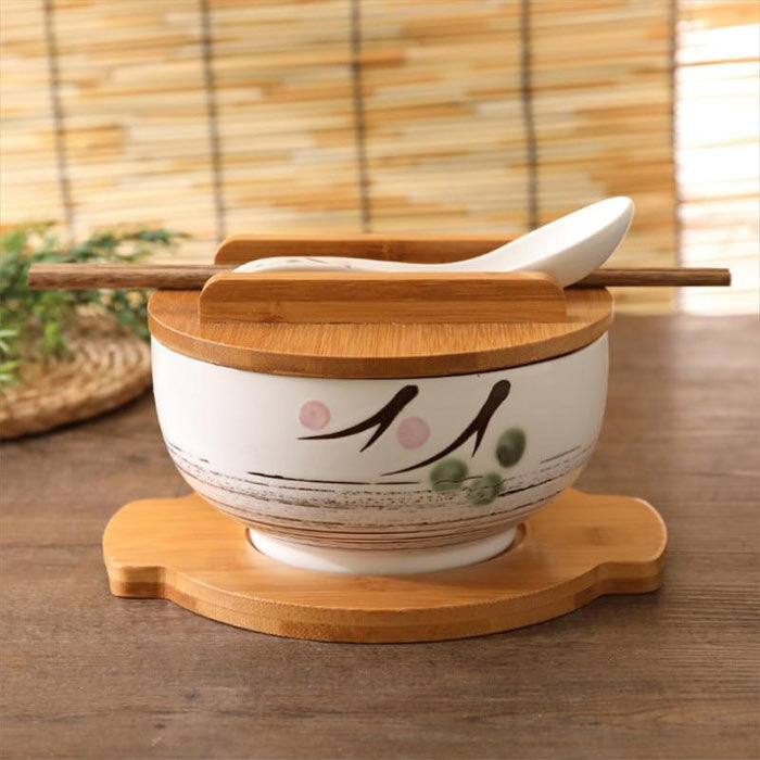 Bol Soupe Chinoise Avec Couvercle